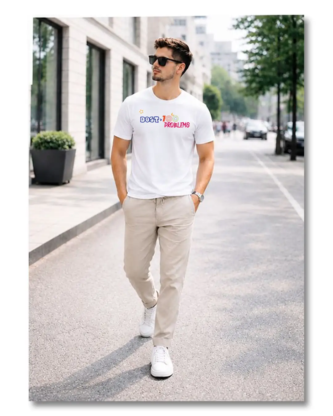1 DOST 100 1 White T-shirt