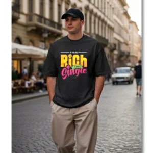 PUGAROO Rich Single Men's Regular T-Shirt