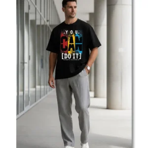 PUGAROO You Can Do It Men's Oversized T-Shirt